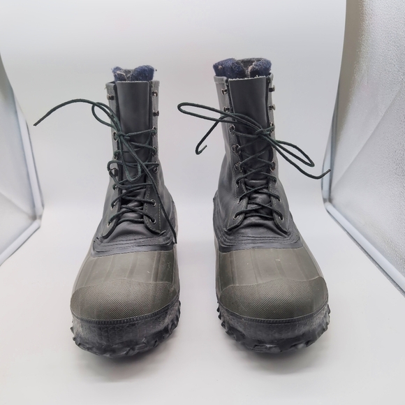 Lacrosse Iceman Men's Black and Olive Snow Boots Steel Shank - Picture 3 of 8